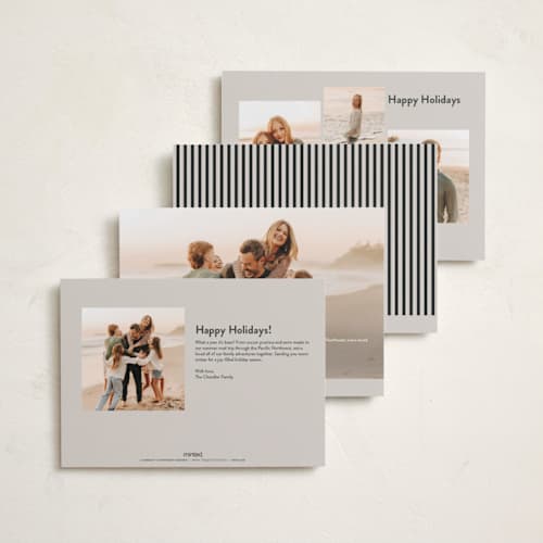 This is a eggnog holiday photo cards with standard by Annie Holmquist called big holiday printing on recycled smooth signature in standard