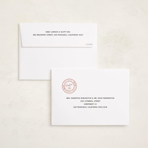 This is a cream holiday photo cards with standard by Robert and Stella called holiday headline printing on recycled smooth signature in standard