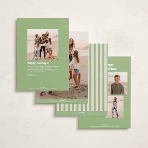 This is a apple holiday photo cards with standard by Morgan Kendall called vintage prep printing on recycled smooth signature in standard