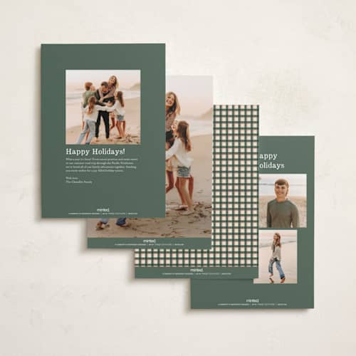 This is a snow holiday photo cards with standard by Studio Suku called notable printing on recycled smooth signature in standard