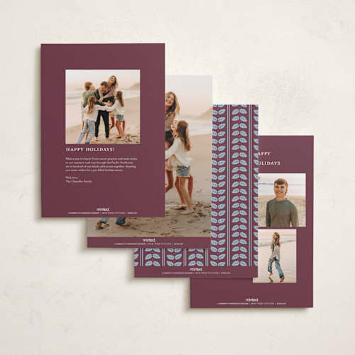 This is a fig holiday photo cards with standard by Alston Foster called holiday reverie printing on recycled smooth signature in standard
