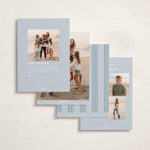 This is a ice holiday photo cards with standard by Olivia Kanaley Inman called savannah frame printing on recycled smooth signature in standard