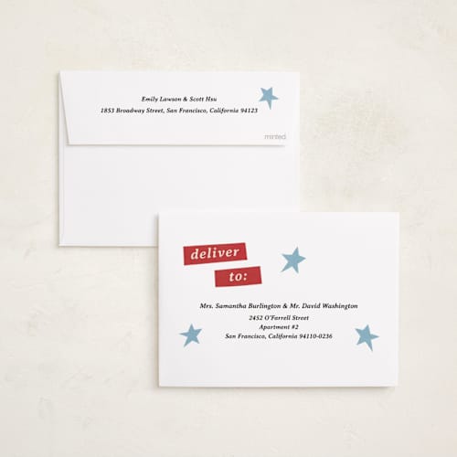 This is a juniper holiday photo cards with standard by Kercia Jane called paper cut cheer printing on recycled smooth signature in standard