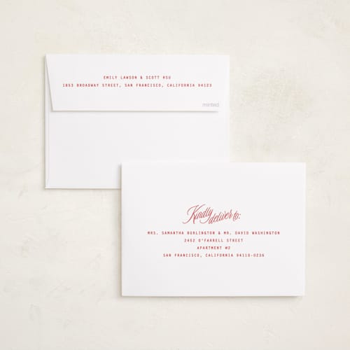 This is a berry holiday photo cards with standard by JoAnn Jinks called neon vintage printing on recycled smooth signature in standard