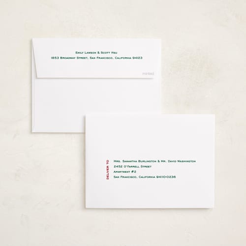 This is a festive holiday photo cards with standard by Pati Cascino called axel printing on recycled smooth signature in standard