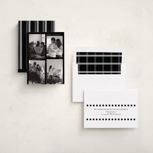 This is a film holiday photo cards with standard by Maja Cunningham called life in film printing on recycled smooth signature in standard