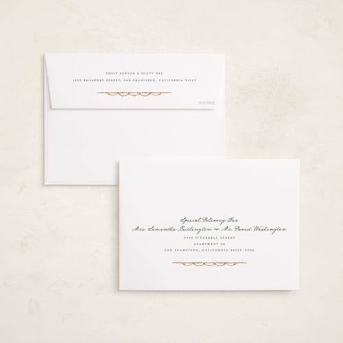This is a eucalyptus holiday photo cards with standard by Leia Matt called rustic romance printing on recycled smooth signature in standard