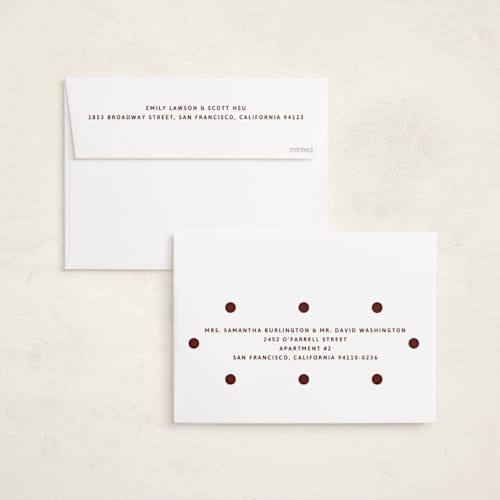 This is a mulled wine holiday photo cards with standard by Inkblot Design called jingle dot printing on recycled smooth signature in standard
