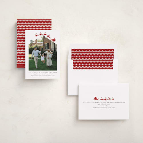 This is a rudolph holiday photo cards with standard by Heather Schertzer called new stop printing on recycled smooth signature in standard