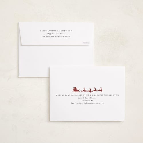 This is a cinnamon holiday photo cards with standard by Heather Schertzer called new stop printing on recycled smooth signature in standard