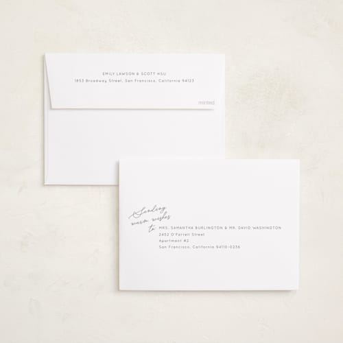 This is a taupe holiday photo cards with standard by Sarah Brown called vacation snapshot printing on recycled smooth signature in standard