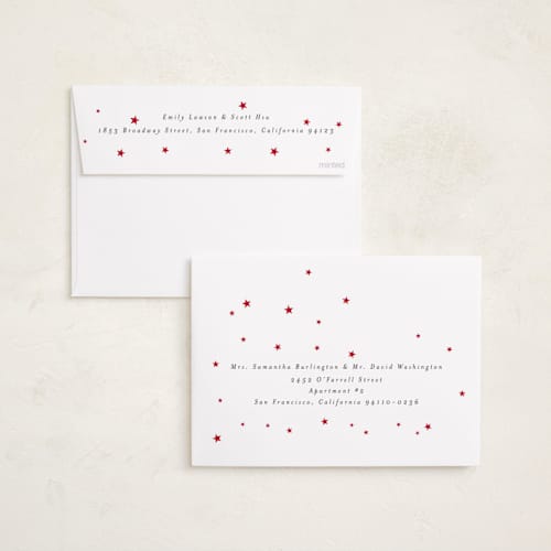 This is a holly berry holiday photo cards with standard by Iveta Angelova called messy & bright printing on recycled smooth signature in standard