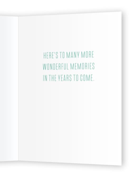 This is a greenery anniversary cards with standard by Alethea and Ruth called happy anniversary vines printing on signature in greeting cards