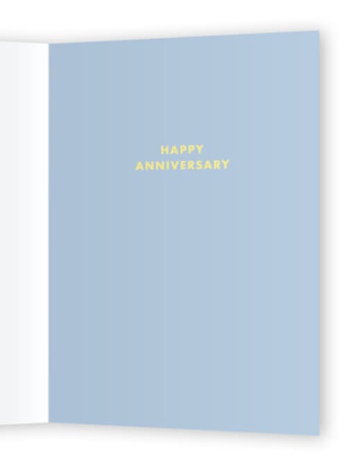 This is a grass anniversary cards with standard by Baumbirdy called perfectly match printing on signature in greeting cards