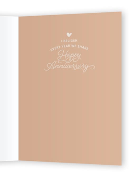 This is a wheat anniversary cards with standard by Elif Sahin called there is no other bun printing on signature in greeting cards