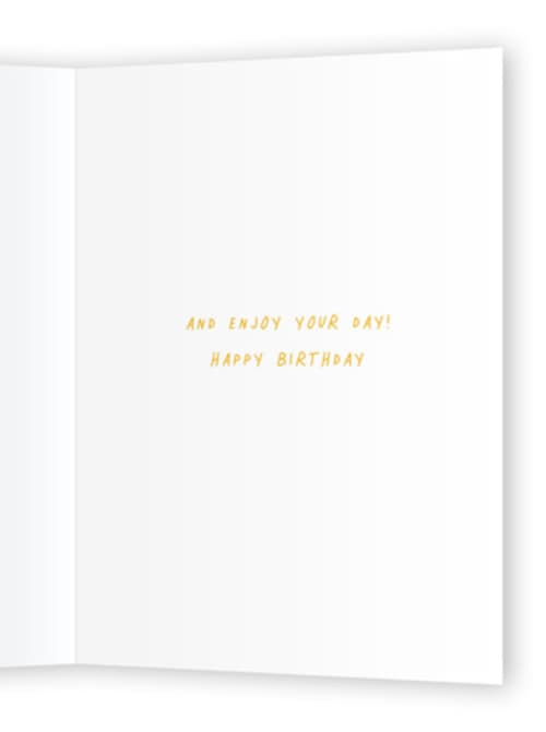 This is a candles birthday cards with standard by Alexandra Dzh called colourful candles printing on signature in greeting cards