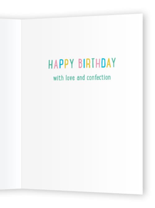 This is a cream birthday cards with standard by Jen Owens called i-scream printing on signature in greeting cards