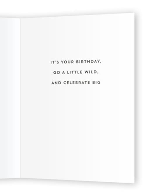 This is a fudge birthday cards with standard by Rebecca Durflinger called birthday bear printing on signature in greeting cards