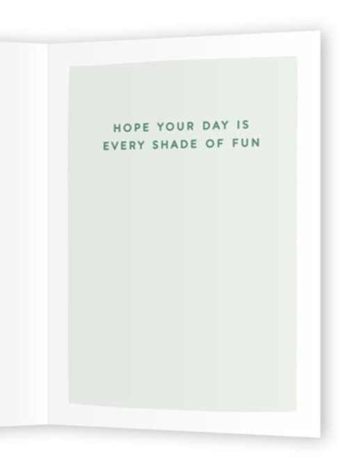 This is a mint birthday cards with standard by Karidy Walker called cray cray birthday printing on signature in greeting cards