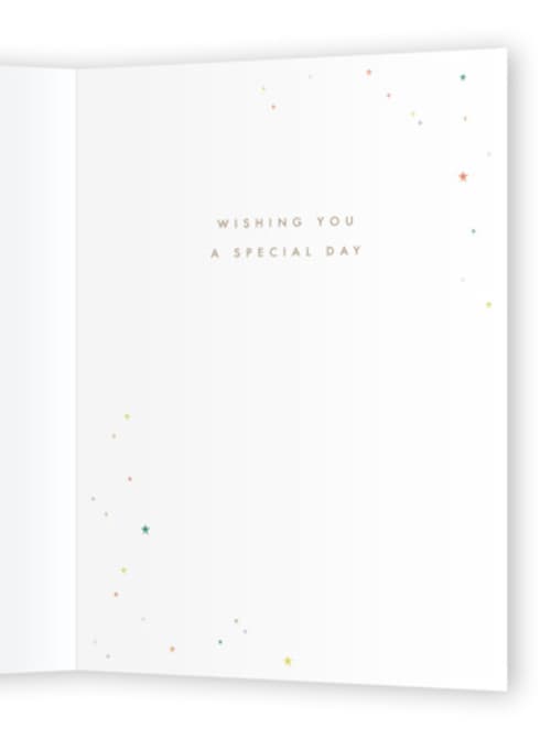 This is a gum drop birthday cards with standard by Ellen Schlegelmilch called the big one! printing on signature in greeting cards