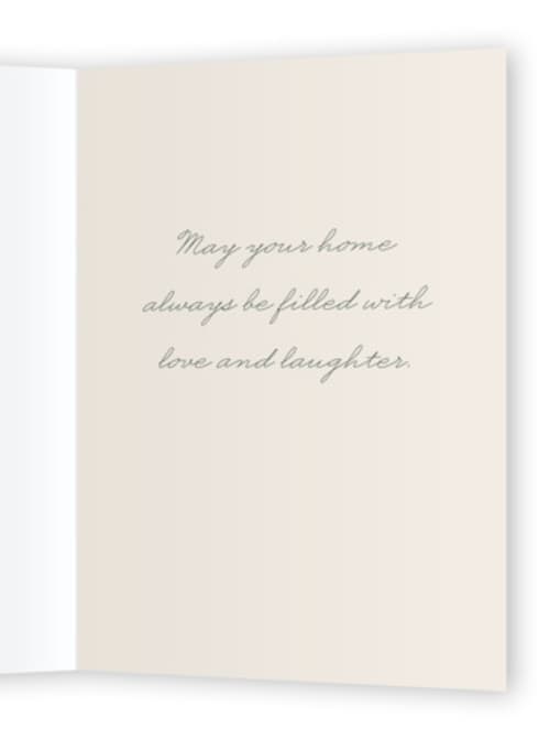 This is a eggnog congratulations cards with standard by Oma N. Ramkhelawan called gilded home printing on signature in greeting cards