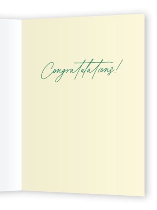 This is a dandelion congratulations cards with standard by Jenna Holcomb called cheers stripes printing on signature in greeting cards