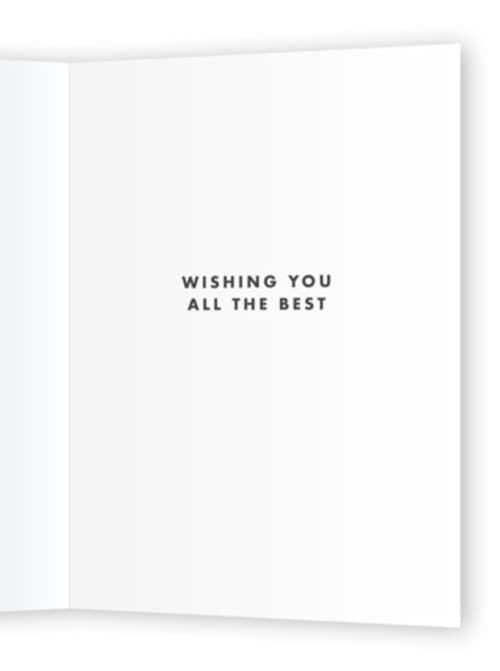 This is a charcoal congratulations cards with standard by mo kelley called super chill printing on signature in greeting cards
