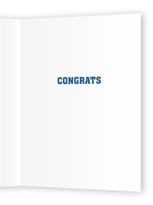 This is a buttercream congratulations cards with standard by Baumbirdy called go you printing on signature in greeting cards