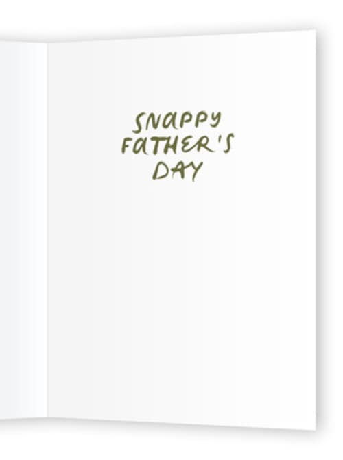 This is a broccoli fathers day cards with standard by Jenna Holcomb called crocin' it printing on signature in greeting cards