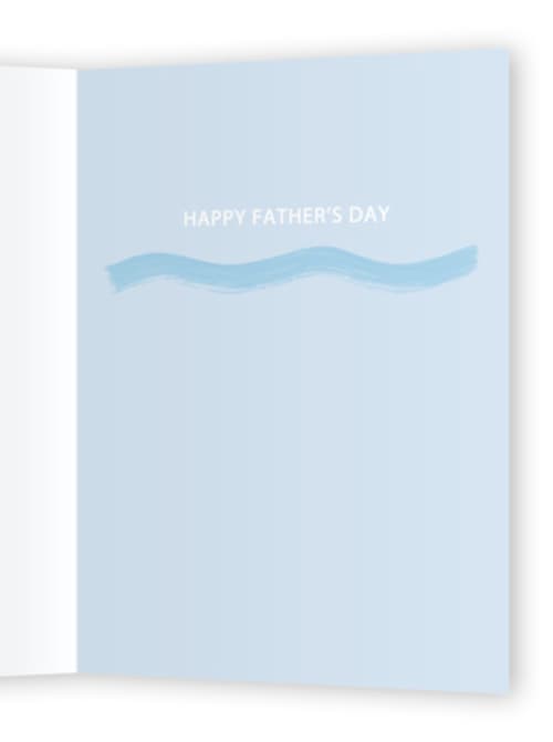 This is a ocean fathers day cards with standard by Baumbirdy called the greats printing on signature in greeting cards