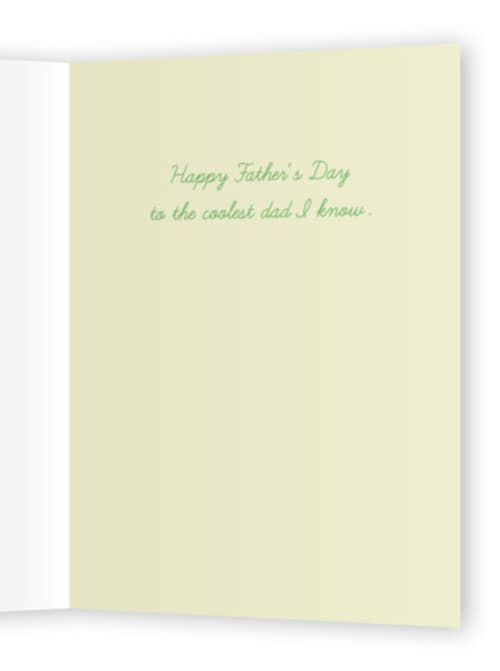 This is a cucumber fathers day cards with standard by Sierra Lee called cucumber printing on signature in greeting cards