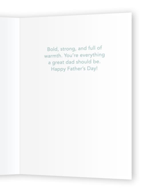 This is a coffee fathers day cards with standard by Erica Gingrich called father's day blend printing on signature in greeting cards