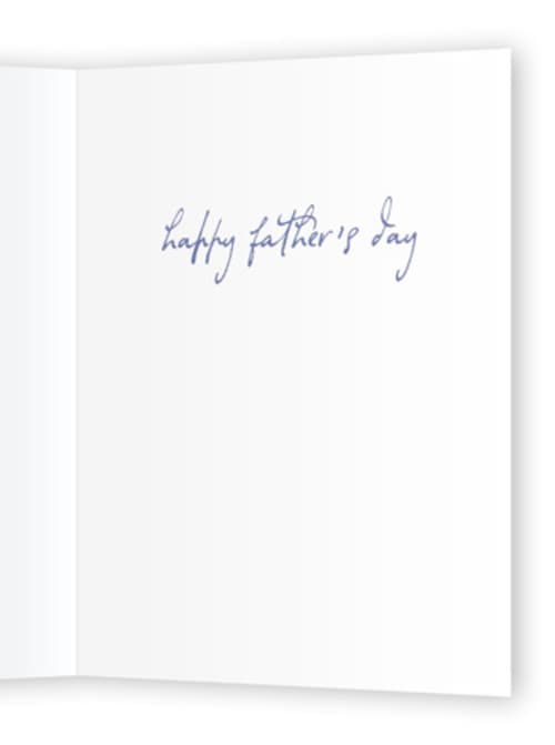 This is a sea fathers day cards with standard by Lucrecia Caporale called fintastic printing on signature in greeting cards