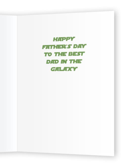 This is a tennis ball fathers day cards with standard by Becky Nimoy called may the course be with you printing on signature in greeting cards