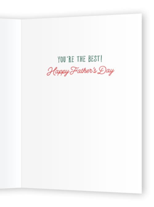 This is a evergreen fathers day cards with standard by Becky Nimoy called ifs ands or putts printing on signature in greeting cards