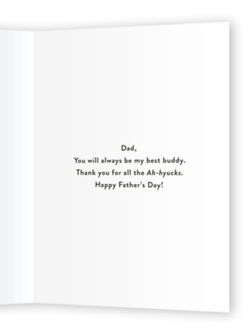 This is a buttercream fathers day cards with standard by Katie Zimpel called disney goofy dad printing on signature in greeting cards