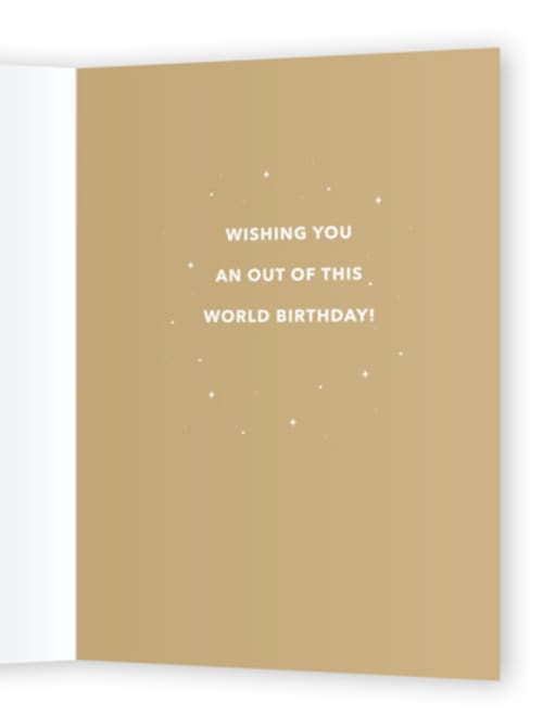 This is a night sky birthday cards for him with standard by Oma N. Ramkhelawan called a long time ago printing on signature in greeting cards