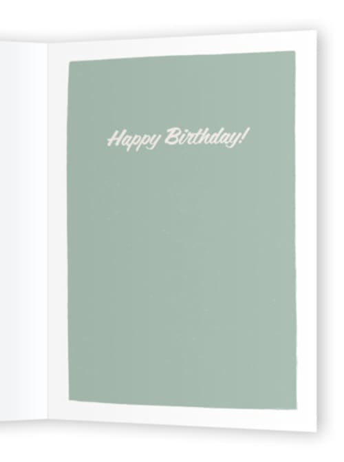 This is a leather birthday cards for him with standard by Karidy Walker called damn you look good printing on signature in greeting cards