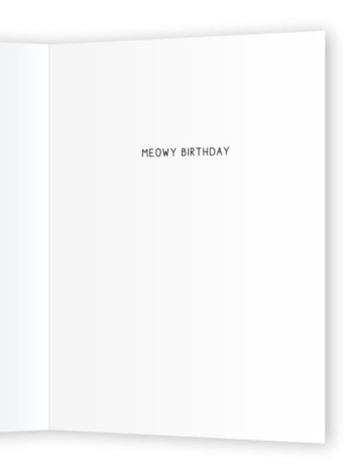 This is a puddle birthday cards for her with standard by Ashley Presutti Beasley called spoiled cat birthday printing on signature in greeting cards