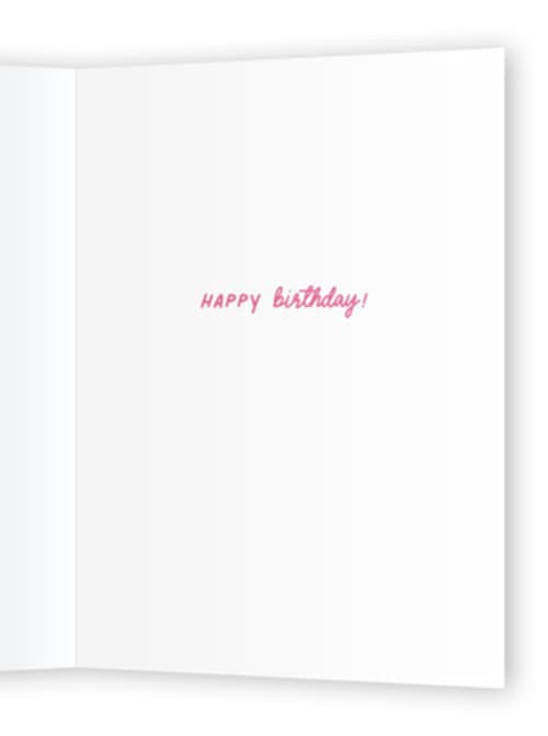 This is a poppy birthday cards for her with standard by Sarah Hale called fierce birthday printing on signature in greeting cards