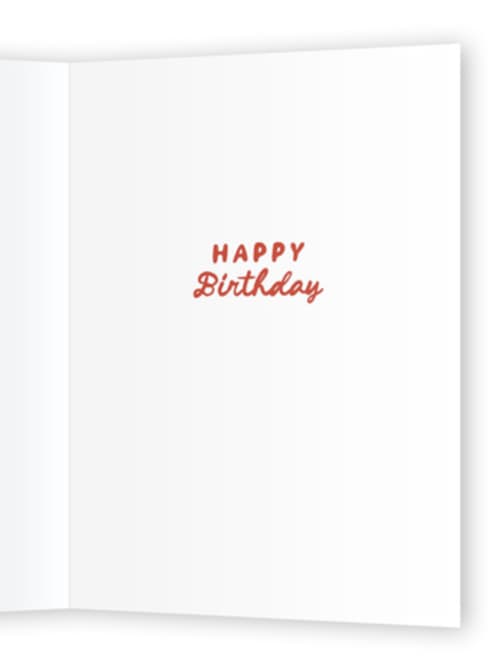 This is a guava birthday cards for her with standard by Everett Paper Goods called purrfect printing on signature in greeting cards
