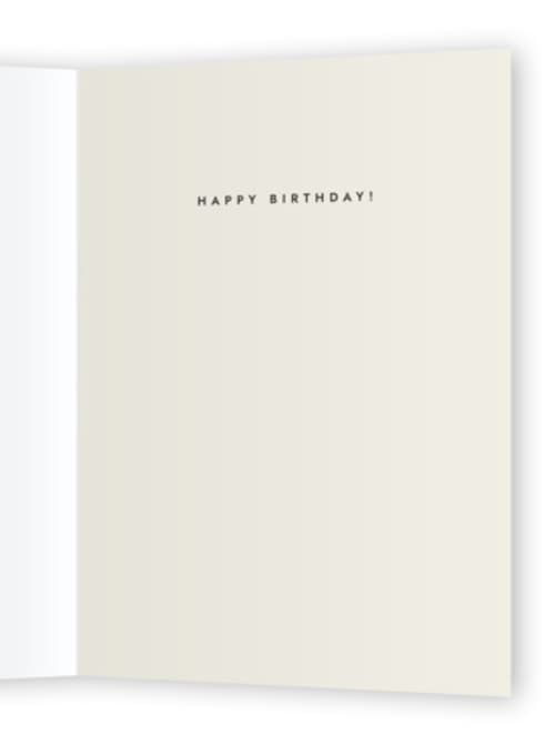 This is a lavender birthday cards for her with standard by Sierra Lee called pop fizz clink printing on signature in greeting cards