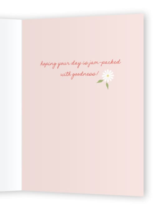 This is a strawberry birthday cards for her with standard by Susan Zinader called berry sweet printing on signature in greeting cards