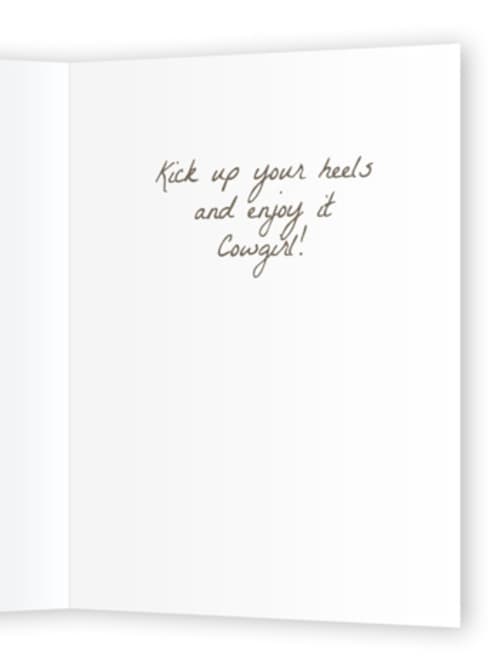 This is a peony birthday cards for her with standard by Itsy Belle Studio called yee-haw! printing on signature in greeting cards