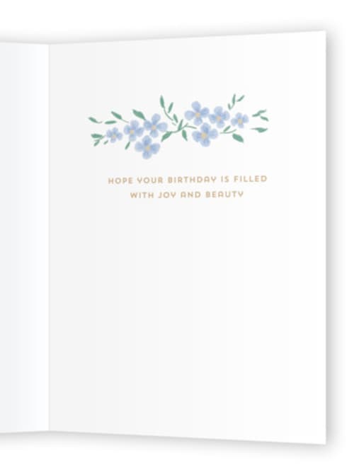This is a garden birthday cards for her with standard by Petra Kern called a bouquet for you printing on signature in greeting cards