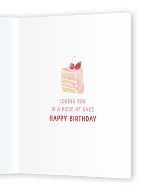 This is a cupcake birthday cards for her with standard by Teju Reval called sweetest printing on signature in greeting cards