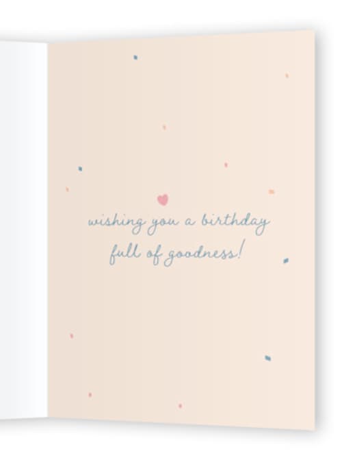 This is a blush birthday cards for her with standard by Kanika Mathur called everything bagel birthday printing on signature in greeting cards
