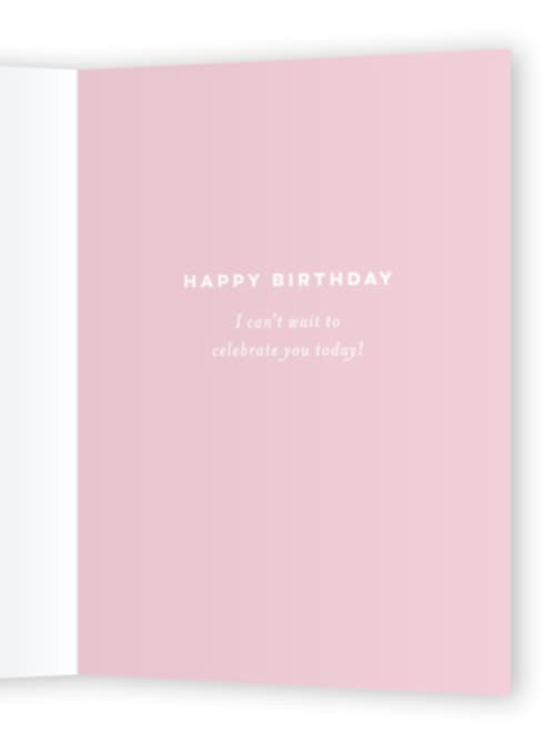 This is a blush birthday cards for her with standard by Sara Hicks Malone called loved through it all printing on signature in greeting cards