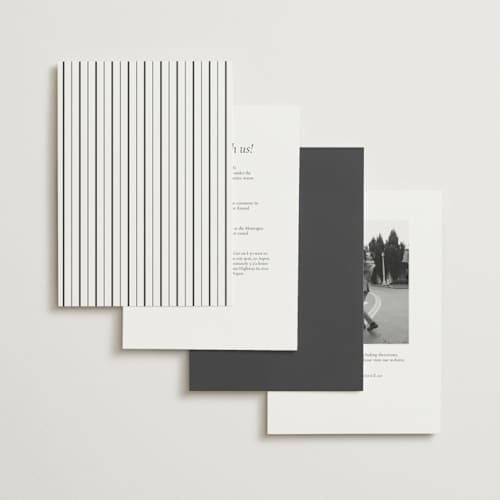 This is a cloud petite wedding invitations with foil pressed by Nicole Walsh called lustre printing on signature in petite