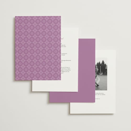 This is a iris foil stamped wedding invitations with foil pressed by Oma N. Ramkhelawan called kareem printing on signature in standard